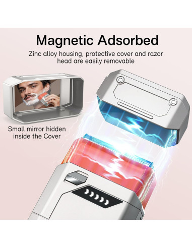 Afeitadora eléctrica Nevlive M68 recargable USB-C a prueba de agua