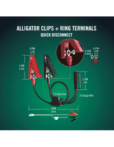 Cargador Battery Tender 12V 750mA Automático para Baterías
