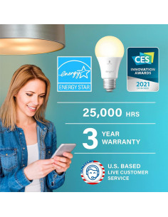 Bombilla Inteligente LED Sengled A19 E26 800LM 4 Unidades 2