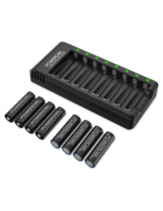Baterías recargables AA POWEROWL 2800mAh con cargador