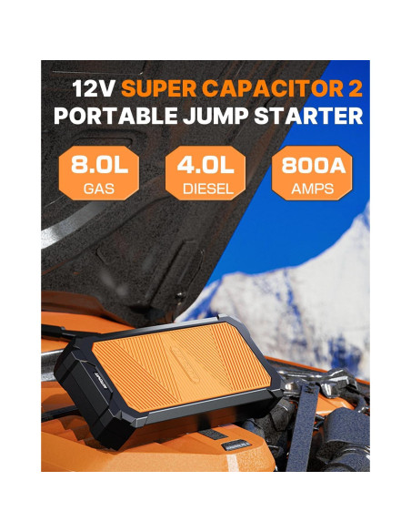 Arrancador Portátil Autowit SuperCap 2 800A 12V Sin Carga