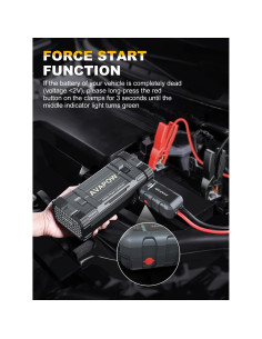 Arrancador de Coche AVAPOW A58 4000A 12V Luz LED USB 2