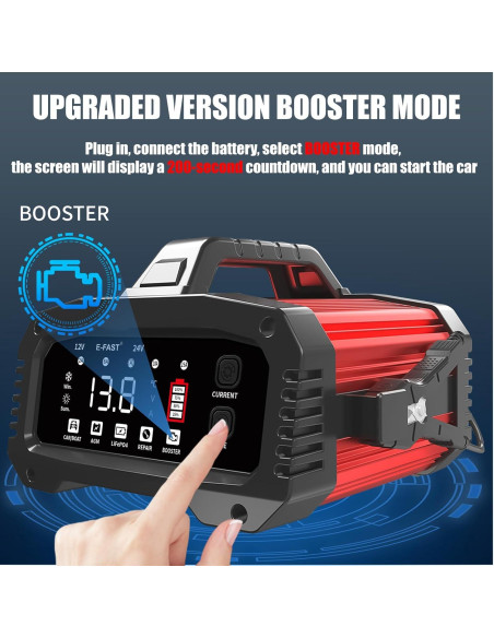 Cargador de Batería E-FAST 25A 12/24V con Modo Booster Cargador de Batería E-FAST 25A 12/24V con Modo Booster