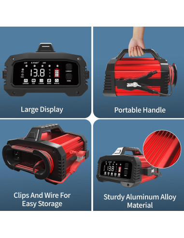 Cargador de Batería E-FAST 25A 12/24V con Modo Booster