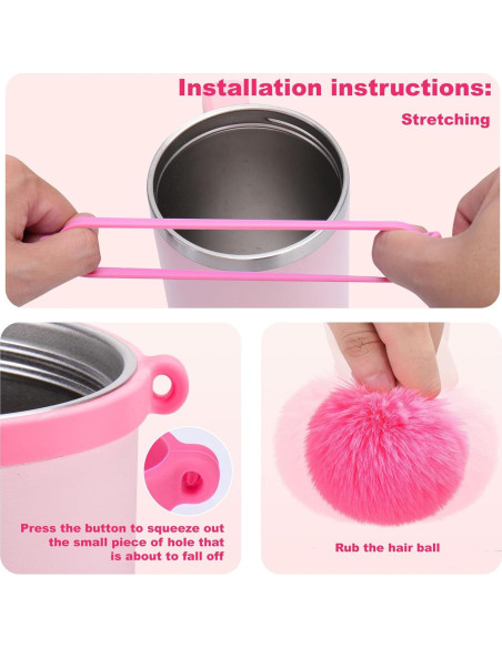 Accesorios Mity Rain para Taza Stanley 30/40 oz Rosa