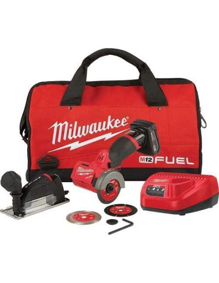 Cortadora Milwaukee M12 FUEL 3" 24V 4Ah Inalámbrica