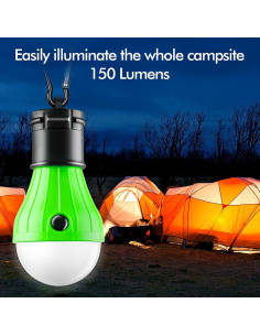 Lámpara LED Portátil FLY2SKY 4 Piezas 150 Lúmenes 2