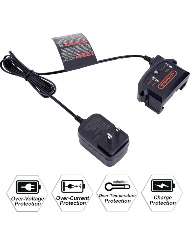 Cargador de Batería Litio Elefly LCS1620B 20V Compatible Black & Decker