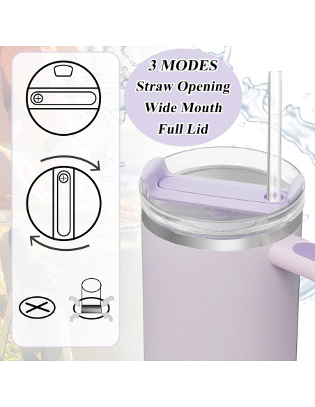 Tapa de 1.18L TiciKim para Taza Stanley Quencher 2.0