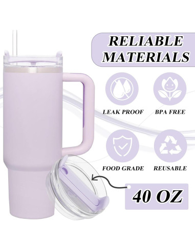 Tapa de 1.18L TiciKim para Taza Stanley Quencher 2.0