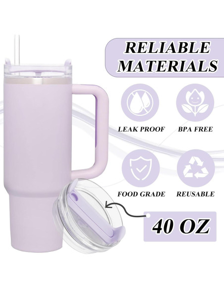 Tapa de 1.18L TiciKim para Taza Stanley Quencher 2.0