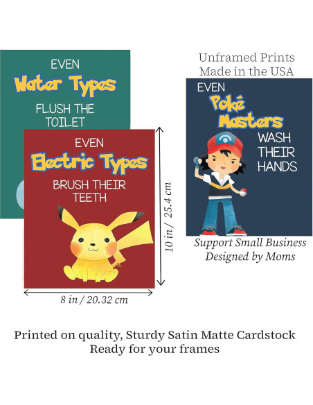 Juego de 4 Imágenes Decorativas Ganso Tonto para Baño 20x25cm