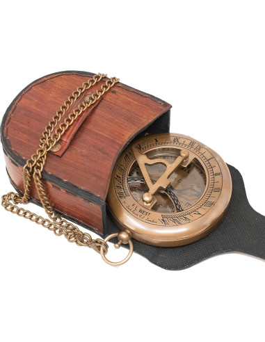 Brújula de Sol Vintage A S Handicrafts - Bronce Antiguo