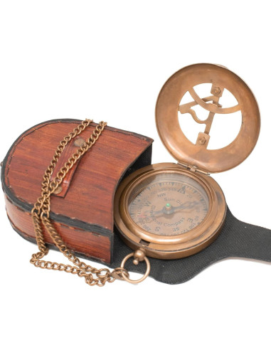 Brújula de Sol Vintage A S Handicrafts - Bronce Antiguo