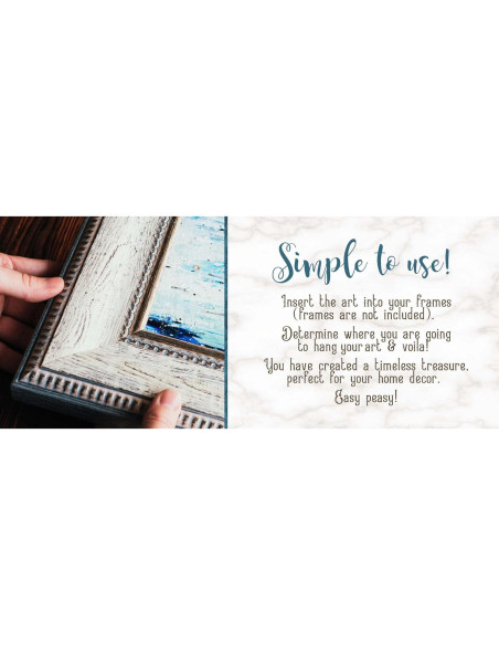 Juego de 4 Imágenes Decorativas Ganso Tonto para Baño 20x25cm