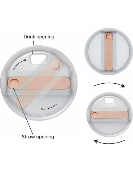Tapa de vaso reutilizable Bnoname 1.2 L a prueba de derrames