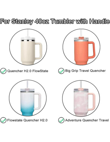 Tapa de vaso reutilizable Bnoname 1.2 L a prueba de derrames