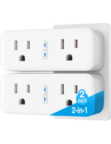 Enchufe Inteligente GHome WP2-A 15A Duales Tomas WiFi