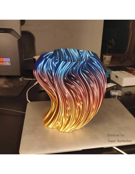 Filamento PLA Multicolor CC3D Silk Rainbow 1.75mm 1KG