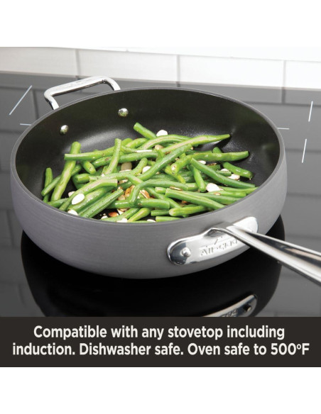 Sartén All-Clad HA1 Antiadherente 30.48 cm con Tapa