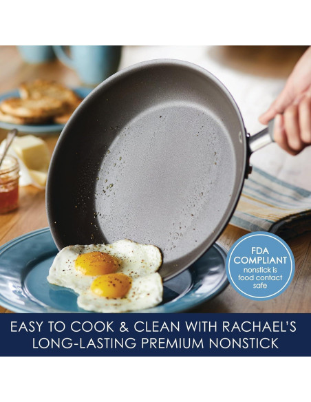 Juego de Ollas y Sartenes Rachael Ray Cucina 12 Piezas Gris