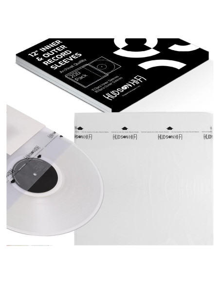 Fundas para Discos de Vinilo Hudson Hi-Fi 200 Piezas
