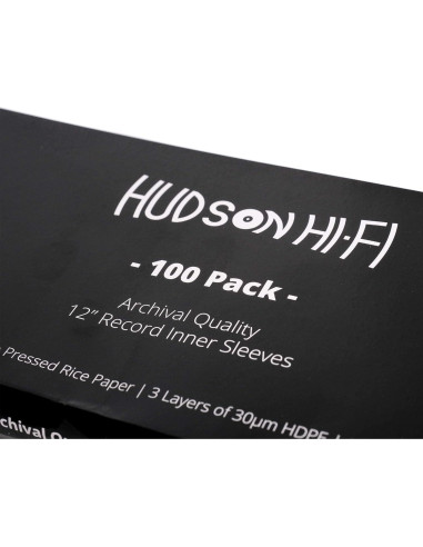 Fundas para Discos de Vinilo Hudson Hi-Fi 200 Piezas