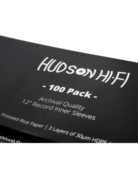 Fundas para Discos de Vinilo Hudson Hi-Fi 200 Piezas