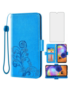 Funda Asuwish para Samsung Galaxy A31 con Protector y Soporte