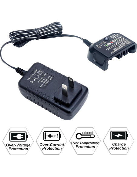 Cargador de Batería Elefly 9.6V-18V Compatible Black & Decker