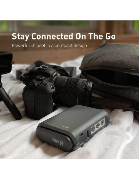 Enrutador GL.iNet Slate AX Wi-Fi 6 Portátil 1800 Mbps