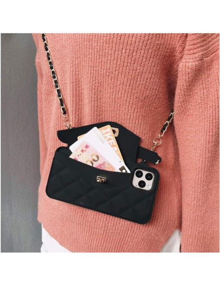 Funda Cartera UnnFiko para iPhone 14 Pro Max Negra