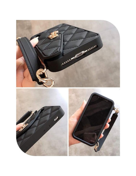 Funda Cartera UnnFiko para iPhone 14 Pro Max Negra