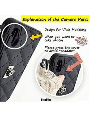 Funda Cartera UnnFiko para iPhone 14 Pro Max Negra