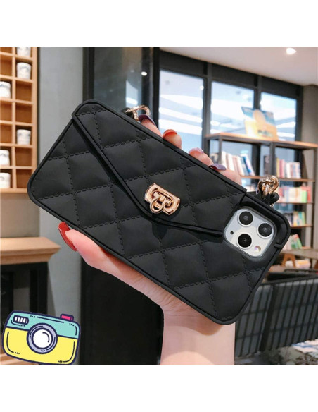 Funda Cartera UnnFiko para iPhone 14 Pro Max Negra