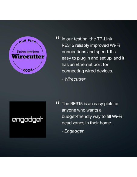 Extensor de WiFi TP-Link RE315 Doble Banda 1.2Gbps