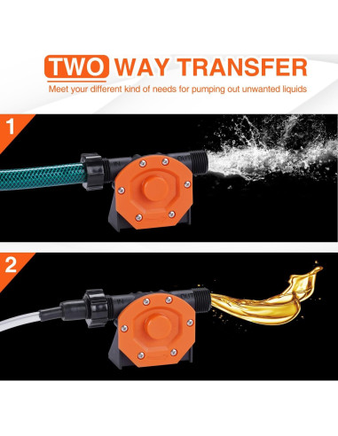 Bomba de Agua Manual TOPWAY para Taladro con Manguera 0.57kg