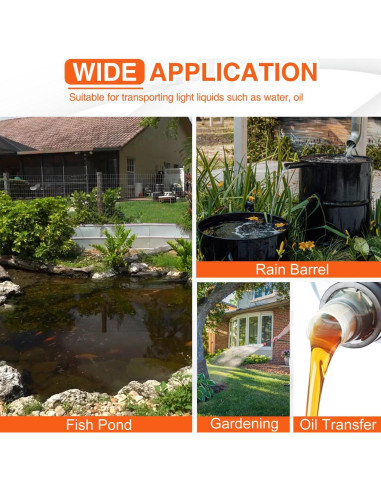 Bomba de Agua Manual TOPWAY para Taladro con Manguera 0.57kg