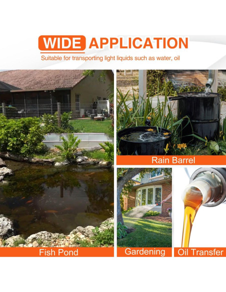 Bomba de Agua Manual TOPWAY para Taladro con Manguera 0.57kg