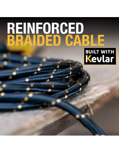 Cable DEWALT 3-en-1 Reforzado 182 cm Carga Universal