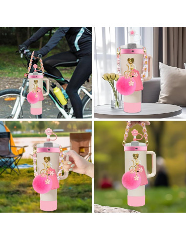 11 PCS Accesorios Velaco para Vaso Stanley 30/40 oz Rosa