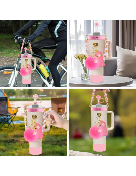 11 PCS Accesorios Velaco para Vaso Stanley 30/40 oz Rosa