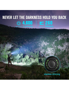 Linterna OLIGHT Seeker 4 Pro 4600 Lúmenes USB C Impermeable 2