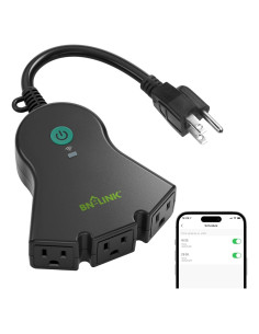 Enchufe Inteligente BN-LINK WiFi Exterior 3 Salidas IP44