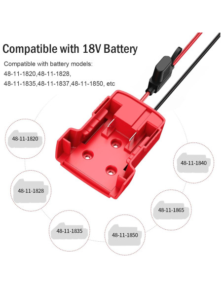 Convertidor 18V a 12V Kzreect 240W para Carrito de Golf