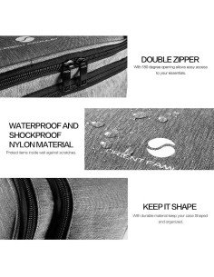 Organizador de Viaje ORIENT FAMULAY Doble Capa Grande Gris 2