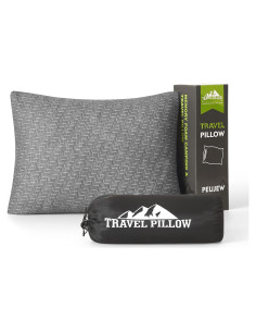 Almohada de Viaje PEUJEW Espuma de Memoria Compacta 45x35cm
