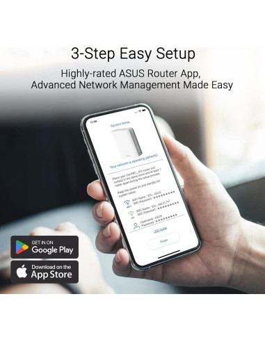 ASUS ZenWiFi BT6 Mesh WiFi 7 Tri-Banda 9400 Mbps 3PK