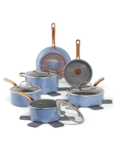 Juego de Utensilios de Cocina T-fal Preserve Cerámico 13 Pzas