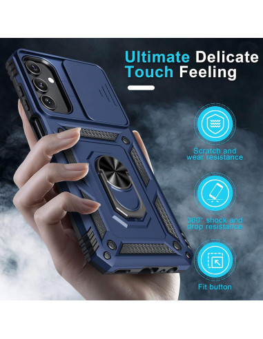 Funda Janmitta para Galaxy A15 5G con Soporte y Protector